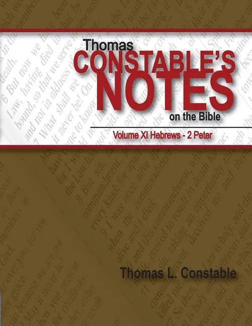Thomas Constable's Notes on the Bible Volume XI - Paperback