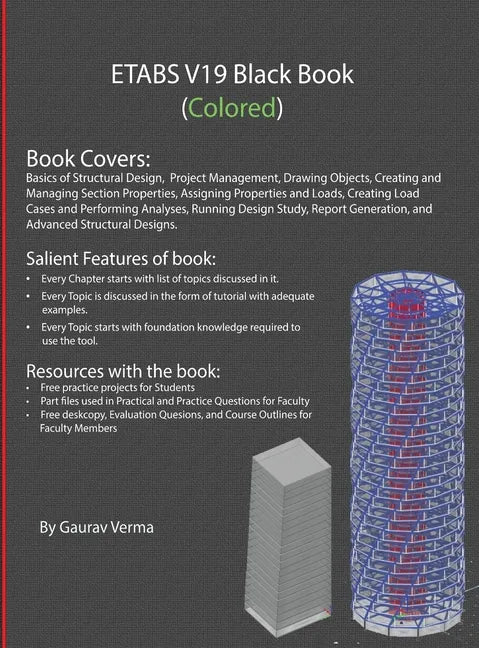 ETABS V19 Black Book (Colored) - Hardcover
