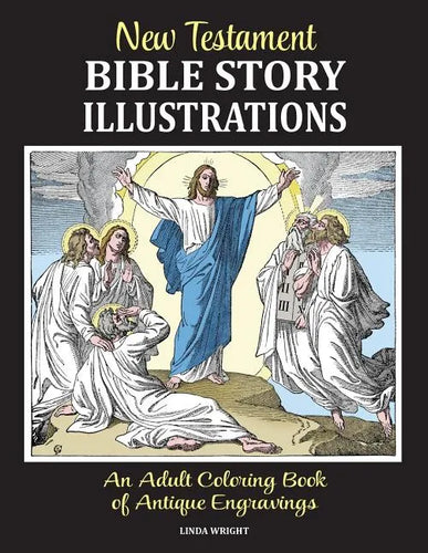 New Testament Bible Story Illustrations: An Adult Coloring Book of Antique Engravings - Paperback