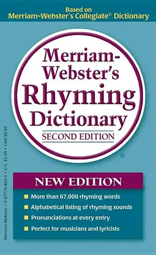 Merriam-Webster's Rhyming Dictionary - Paperback