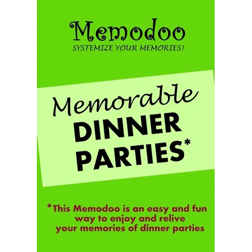 Memodoo Memorable Dinner Parties - Paperback