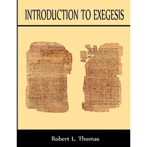 Introduction To Exegesis - Paperback