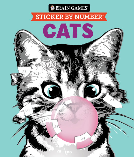 Brain Games - Sticker by Number: Cats: Volume 2 - Paperback