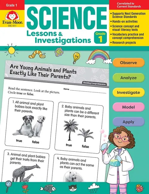 Science Lessons and Investigations, Grade 1 Teacher Resource - Paperback