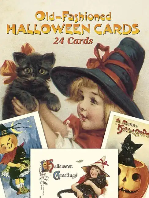 Old-Fashioned Halloween Cards: 24 Cards - Paperback