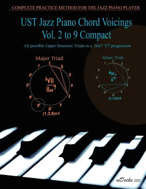 UST Jazz Piano Chord Voicings Vol. 2 to 9 Compact: All possible Upper Structure Triads in a IIm7 V7 progression - Paperback