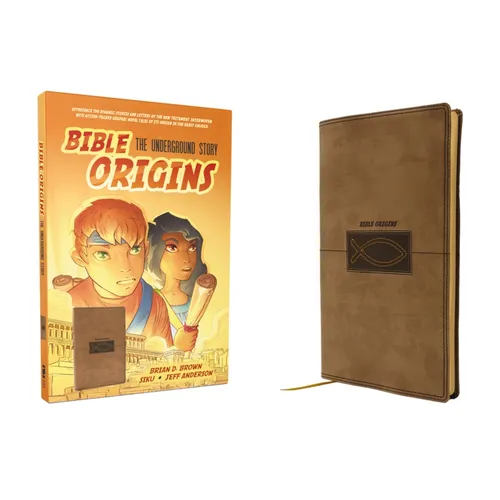 Bible Origins (Portions of the New Testament + Graphic Novel Origin Stories), Deluxe Edition, Leathersoft, Tan: The Underground Story - Imitation Leather