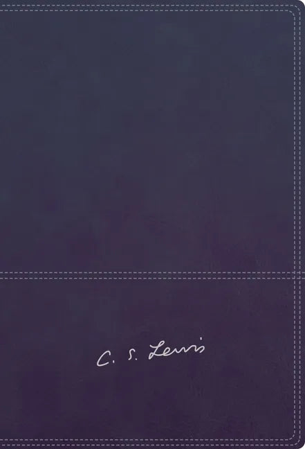 Rvr, Biblia Reflexiones de C. S. Lewis, Interior a DOS Colores, Leathersoft, Azul Marino, Comfort Print - Leather