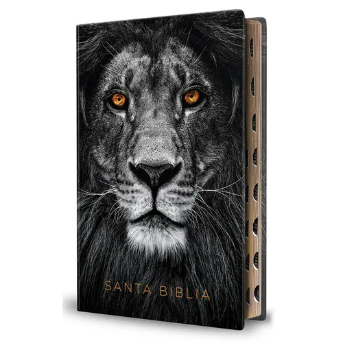 Biblia Reina Valera 1960 Letra Grande. Biblia Le?n S?mil Piel ?ndice / Spanish B Ible Rvr 1960 Handy Size Large Print Imitation Leather Lion of Judah - Paperback