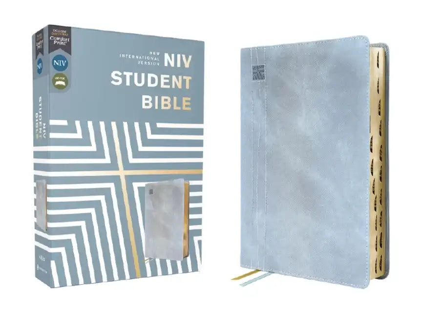 Niv, Student Bible, Leathersoft, Teal, Thumb Indexed, Comfort Print - Imitation Leather