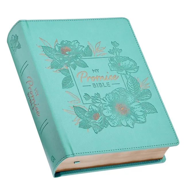 My Promise Bible Square Teal - Leather