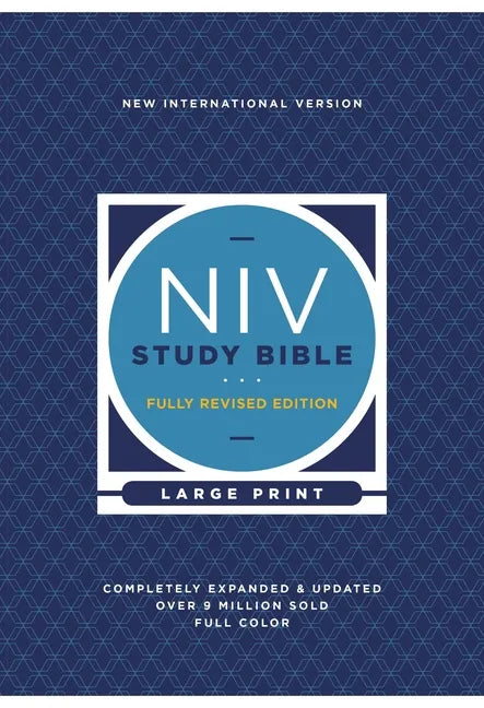 NIV Study Bible, Fully Revised Edition, Large Print, Hardcover, Red Letter, Comfort Print - Hardcover