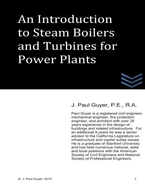 An Introduction to Boilers and Turbines for Power Plants - Paperback