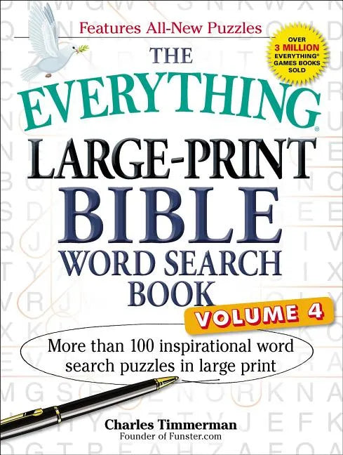 The Everything Large-Print Bible Word Search Book, Volume 4: More Than 100 Inspirational Word Search Puzzles in Large Print - Paperback