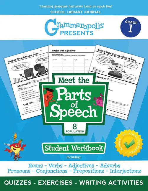 The Parts of Speech Workbook, Grade 1 - Paperback