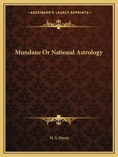 Mundane or National Astrology - Paperback