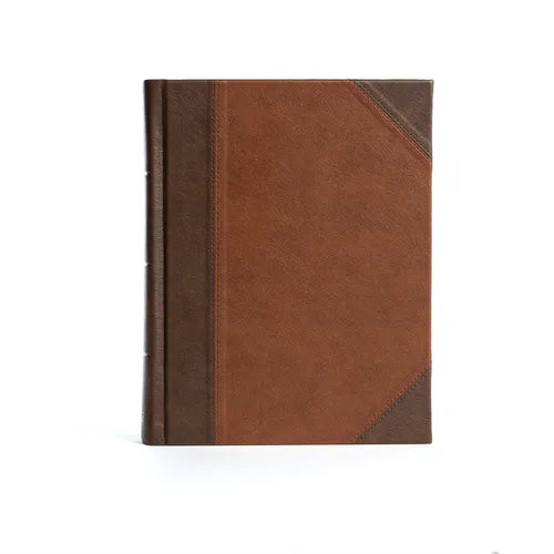 KJV Notetaking Bible, Large Print Edition, Brown/Tan Leathertouch Over Board - Imitation Leather