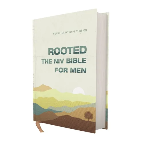 Rooted: The NIV Bible for Men, Hardcover, Cream, Comfort Print - Hardcover