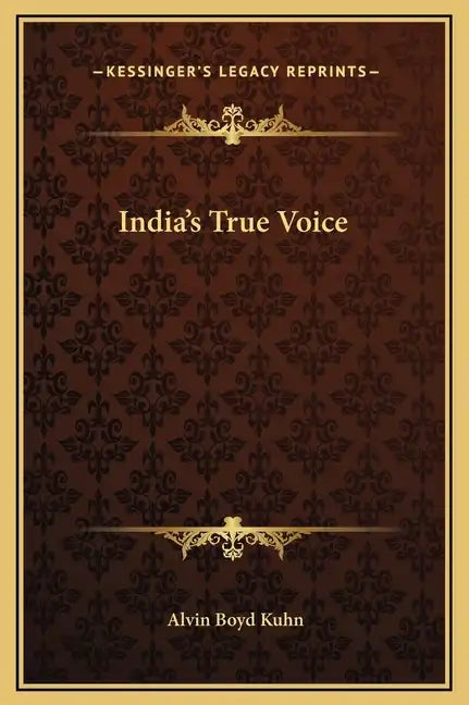 India's True Voice - Hardcover