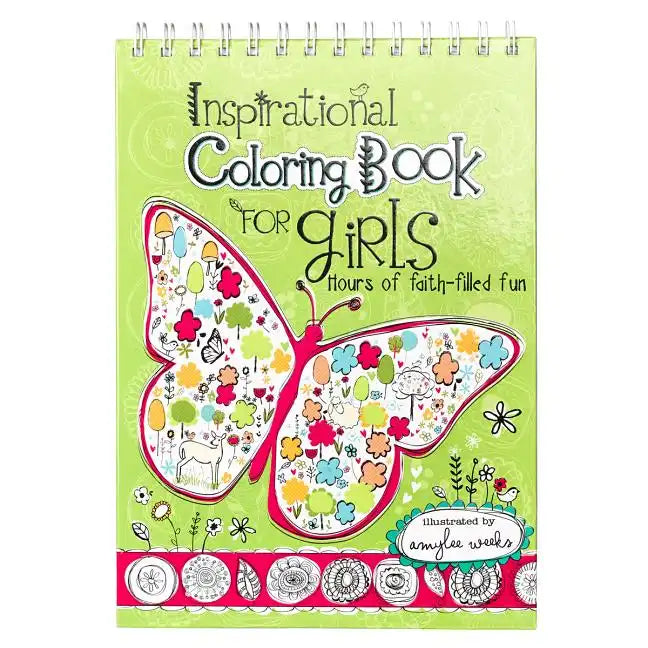 Inspirational Coloring Book for Girls: Hours of Faith-Filled Fun - Spiral