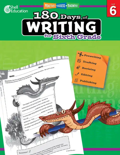180 Days(tm) Writing for Sixth Grade: Practice, Assess, Diagnose - Paperback