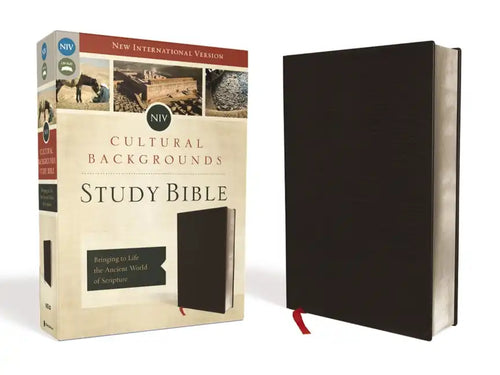 NIV, Cultural Backgrounds Study Bible, Bonded Leather, Black: Bringing to Life the Ancient World of Scripture - Bonded Leather