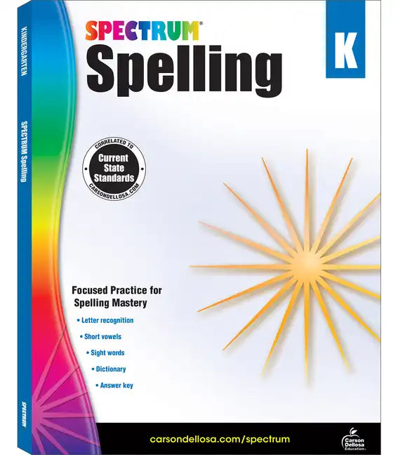 Spectrum Spelling, Grade K: Volume 27 - Paperback