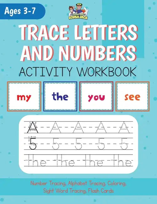 Alphabet, Number and Site Words Tracing along with Bonus Alphabet and Site Word Flash Cards! - Paperback