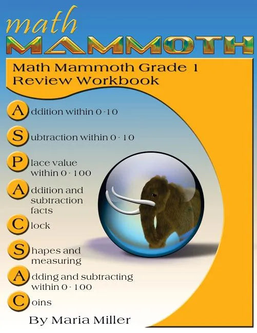 Math Mammoth Grade 1 Review Workbook - Paperback