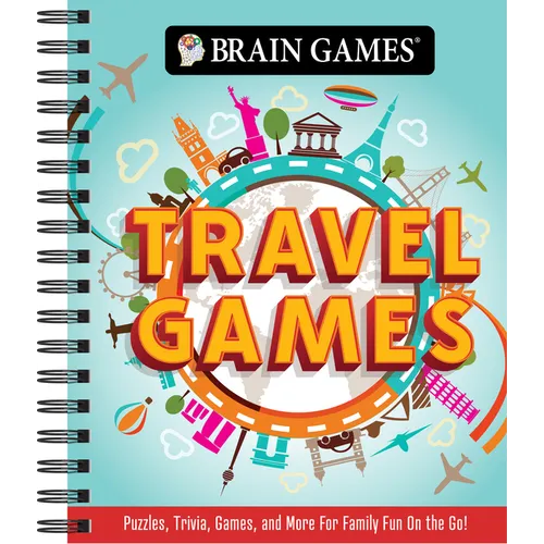 Brain Games - Travel Games: Puzzles, Trivia, Games, and More for Family Fun on the Go! - Spiral