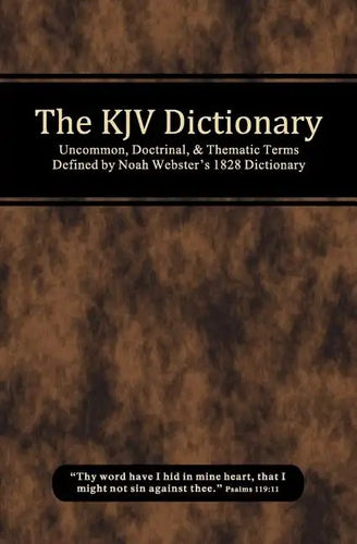 The KJV Dictionary - Paperback