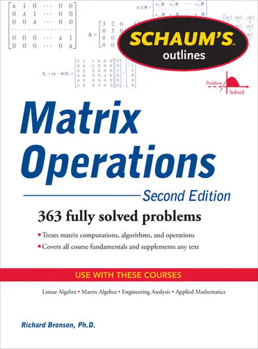 Schaum's Outline of Matrix Operations - Paperback