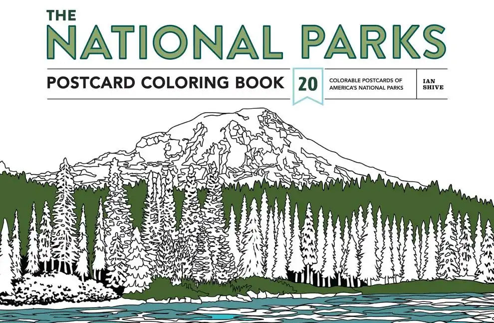 The National Parks Postcard Coloring Book: 20 Colorable Postcards of America's National Parks - Paperback