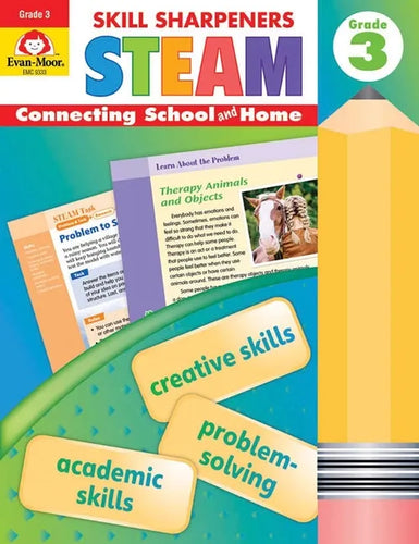 Skill Sharpeners: Steam, Grade 3 Workbook - Paperback