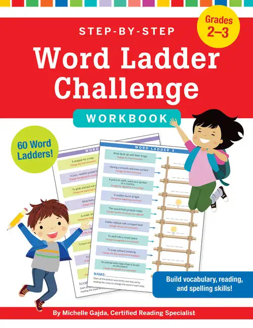 Step-By-Step Word Ladder Challenge Workbook (Grades 2-3) - Novelty