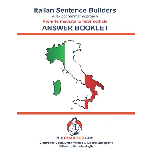 Italian Sentence Builders - Pre-intermediate to Intermediate - ANSWER BOOKLET - Paperback
