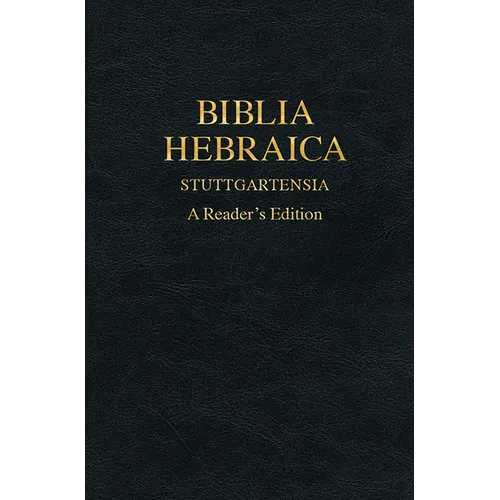 Biblia Hebraica Stuttgartensia (Bhs), a Reader's Edition, Hardcover (Imitation Leather) - Hardcover