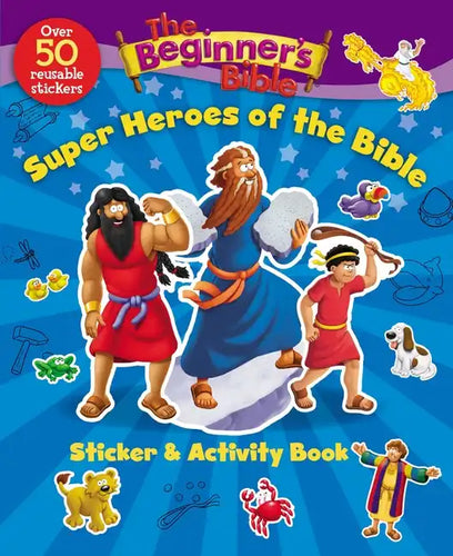 The Beginner's Bible Super Heroes of the Bible Sticker and Activity Book - Paperback