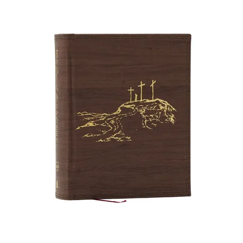 Nkjv, Journal the Word Bible, Large Print: Reflect, Journal or Create Art Next to Your Favorite Verses (Brown Leathersoft Over Board, Red Letter) - Imitation Leather