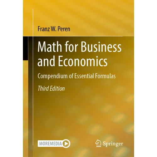 Math for Business and Economics: Compendium of Essential Formulas - Hardcover