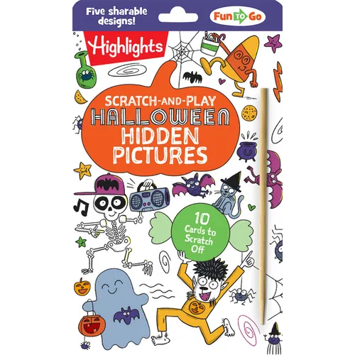 Scratch-And-Play Halloween Hidden Pictures - Paperback