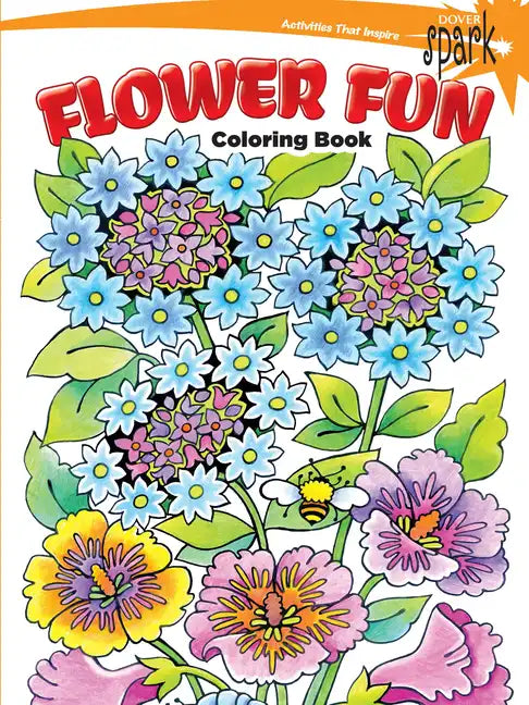 Spark Flower Fun Coloring Book - Paperback