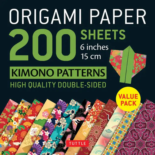 Origami Paper 200 Sheets Kimono Patterns 6 (15 CM): Tuttle Origami Paper: Double-Sided Origami Sheets Printed with 12 Patterns (Instructions for 6 Pro - Loose Leaf
