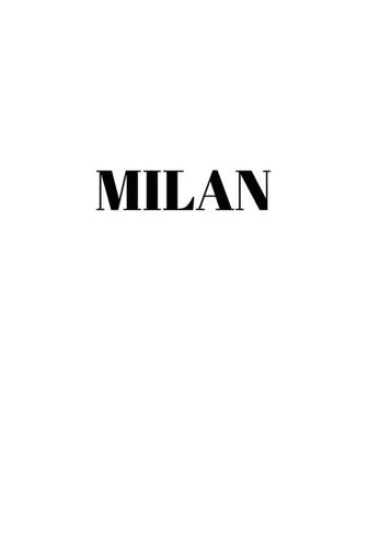 Milan: Hardcover White Decorative Book for Decorating Shelves, Coffee Tables, Home Decor, Stylish World Fashion Cities Design - Hardcover