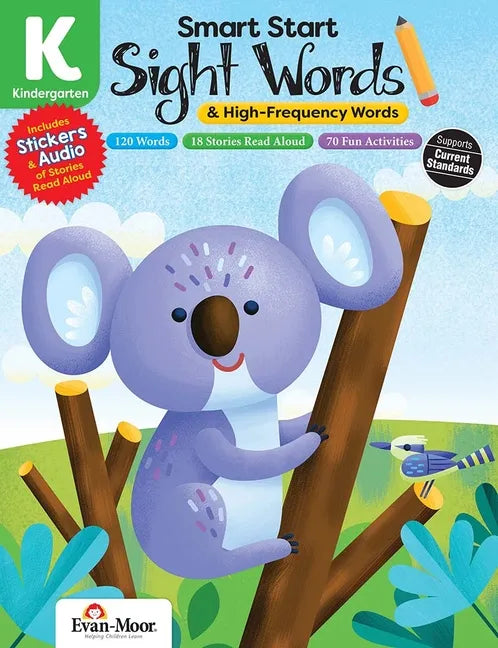 Smart Start: Sight Words & High-Frequency Words, Kindergarten Workbook - Paperback
