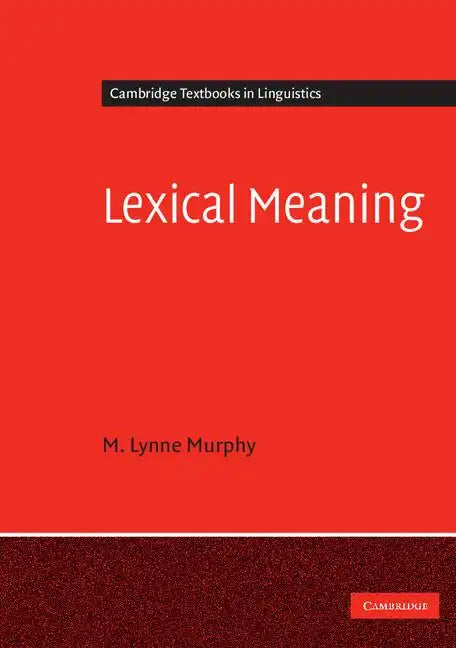 Lexical Meaning - Paperback