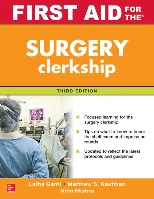 First Aid for the Surgery Clerkship, Third Edition - Paperback