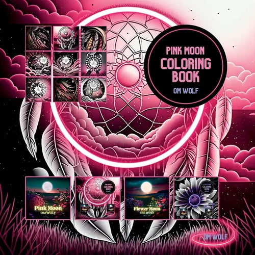 Pink Moon Coloring Book - Paperback