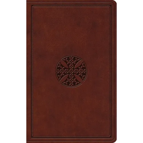 ESV Value Thinline Bible (Trutone, Brown, Mosaic Cross Design) - Imitation Leather