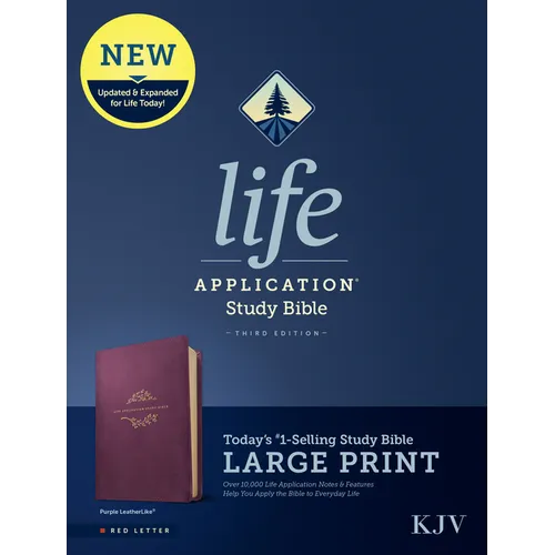 KJV Life Application Study Bible, Third Edition, Large Print (Leatherlike, Purple, Red Letter) - Imitation Leather